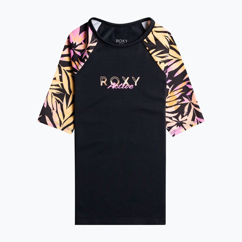 Gyermek úszó póló ROXY Active Joy Lycra 2021 anthracite zebra jungle girl 4
