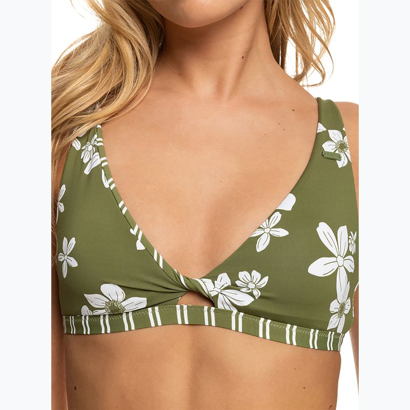 Fürdőruha felső ROXY Retro Revo Twist Bra 2021 loden green surfrider spirit s 9