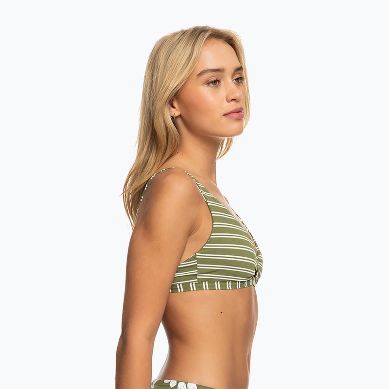 Fürdőruha felső ROXY Retro Revo Twist Bra 2021 loden green surfrider spirit s 13