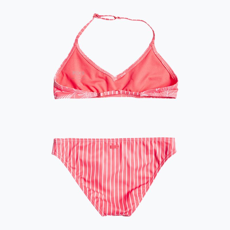 Gyermek kétrészes fürdőruha ROXY Vacay For Life Triangle Bra Set 2021 sunkissed coral tropical tide 2