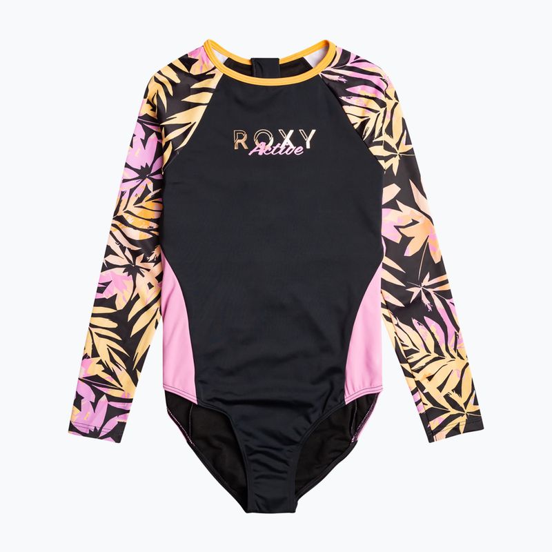 ROXY Active Joy gyermek úszó test antracit zebra dzsungel lány