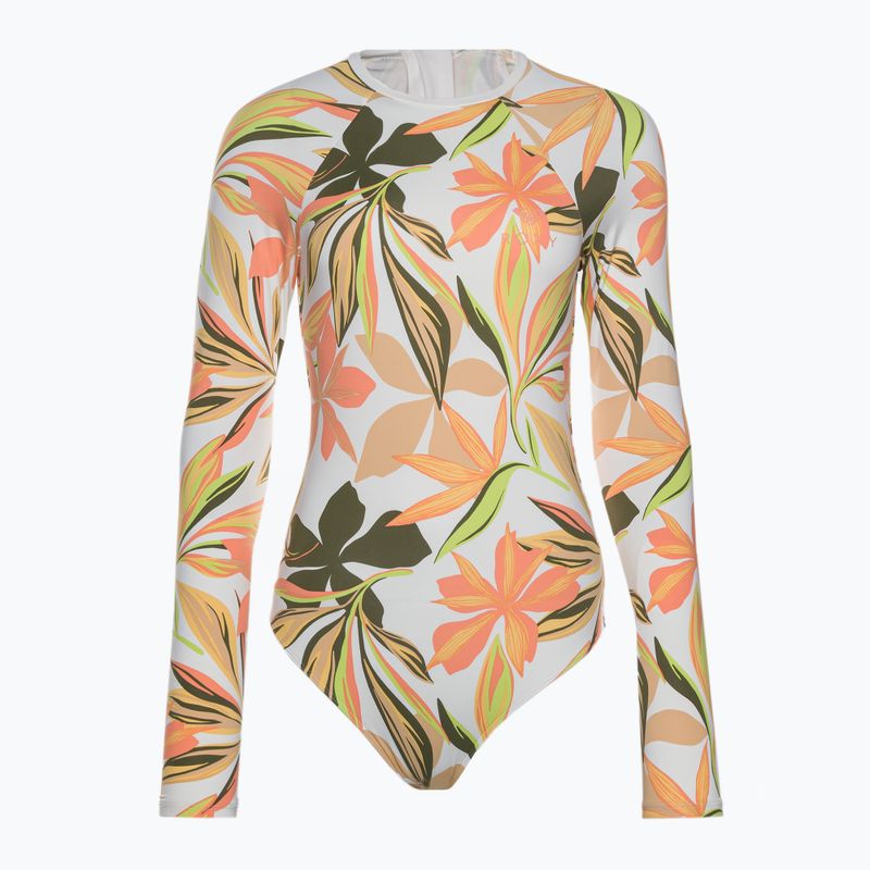 Női egyrészes fürdőruha ROXY Print Mix Solid 2021 bright white subtly salty flat