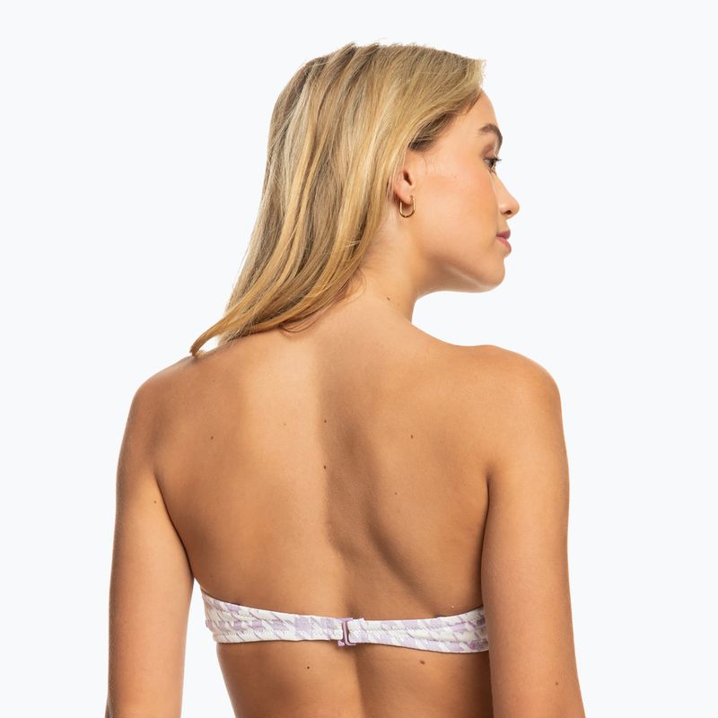 Fürdőruha felső ROXY Check It Bandeau 2021 purple rose 7