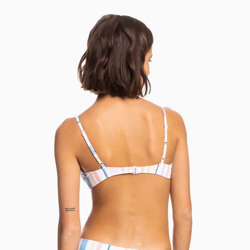 Fürdőruha felső ROXY Beach Classics Bralette 2021 peach whip sand stripper 5