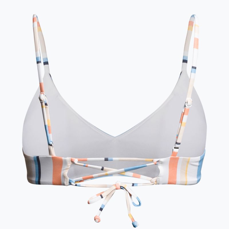 Fürdőruha felső ROXY Beach Classics Strappy Bra 2021 peach whip sand stripper 2