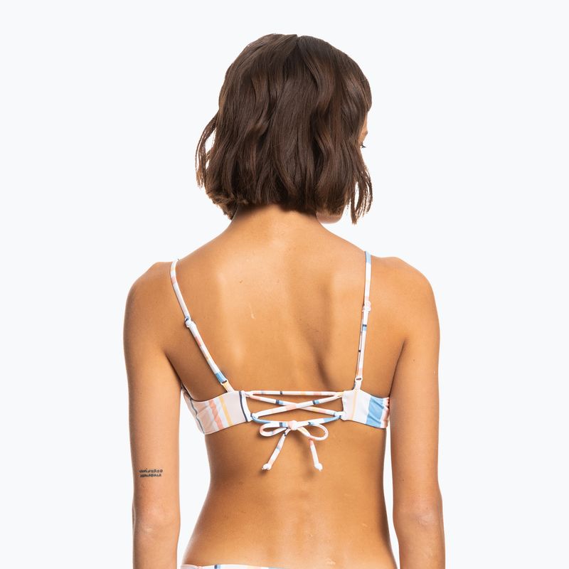 Fürdőruha felső ROXY Beach Classics Strappy Bra 2021 peach whip sand stripper 6