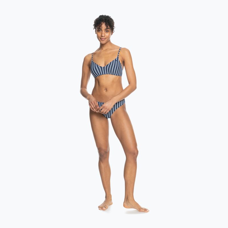 Fürdőruha felső ROXY Into The Sun Athletic Triangle 2021 mood indigo novela stripe vert 3