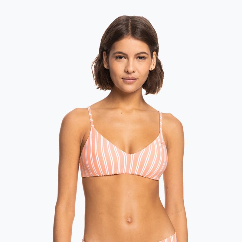 Fürdőruha felső ROXY Into The Sun Athletic Triangle 2021 papaya punch novelta stripe h 4