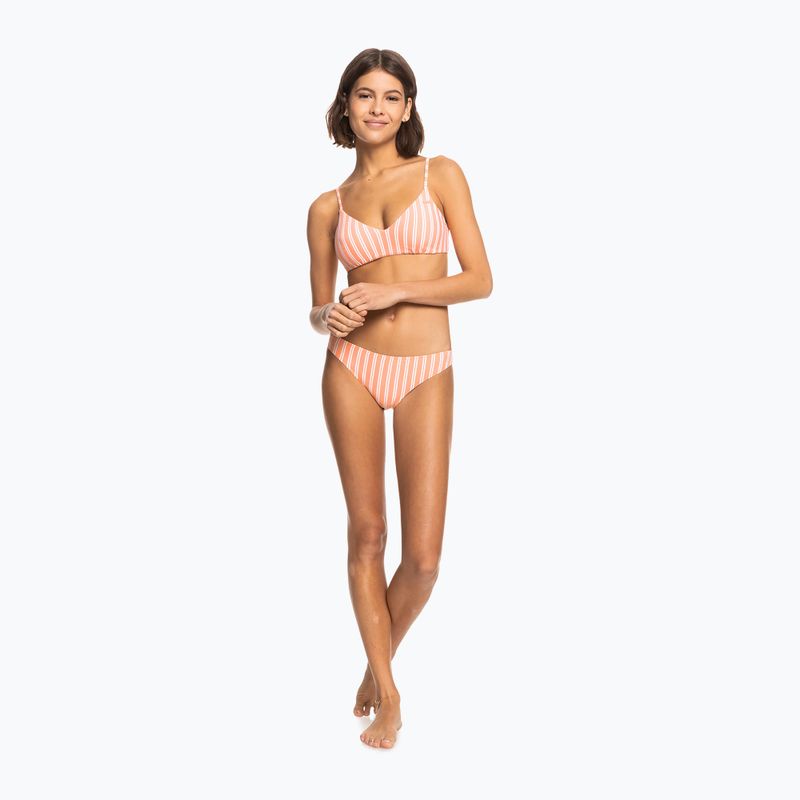 Fürdőruha felső ROXY Into The Sun Athletic Triangle 2021 papaya punch novelta stripe h 6