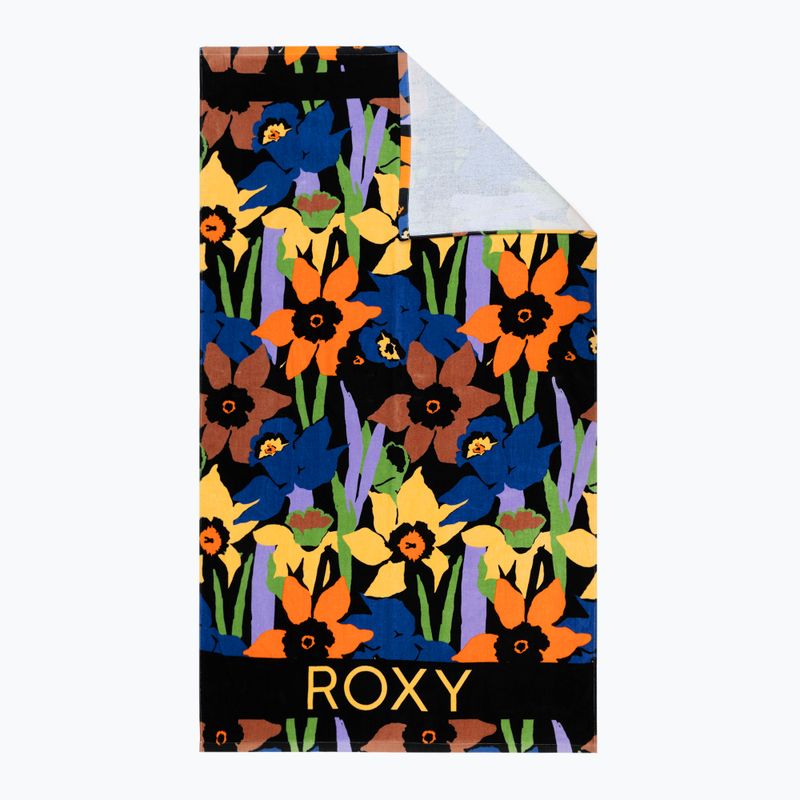 Törölköző ROXY Cold Water Printed 2021 anthracite flower jammin