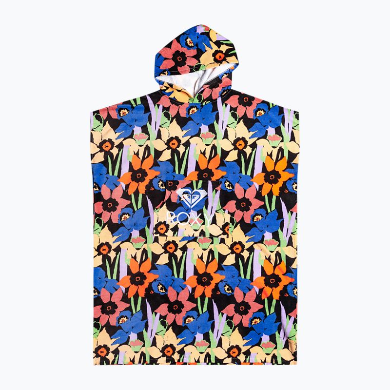 Női poncsó ROXY Stay Magical Printed 2021 anthracite flower jammin