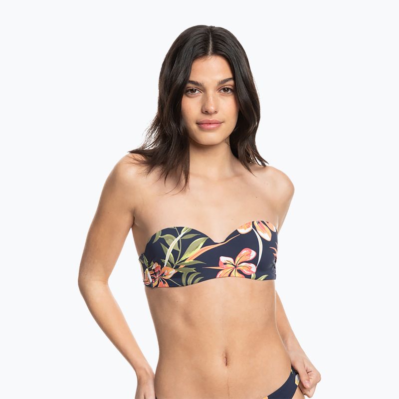 Fürdőruha felső ROXY Into The Sun Mold Bandeau 2021 mood indigo tropical depht 3