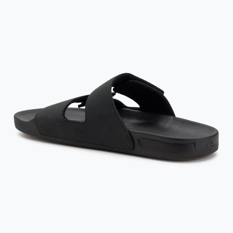 Quiksilver Férfi Rivi Leather Double Adjust flip-flop fekete 1 3