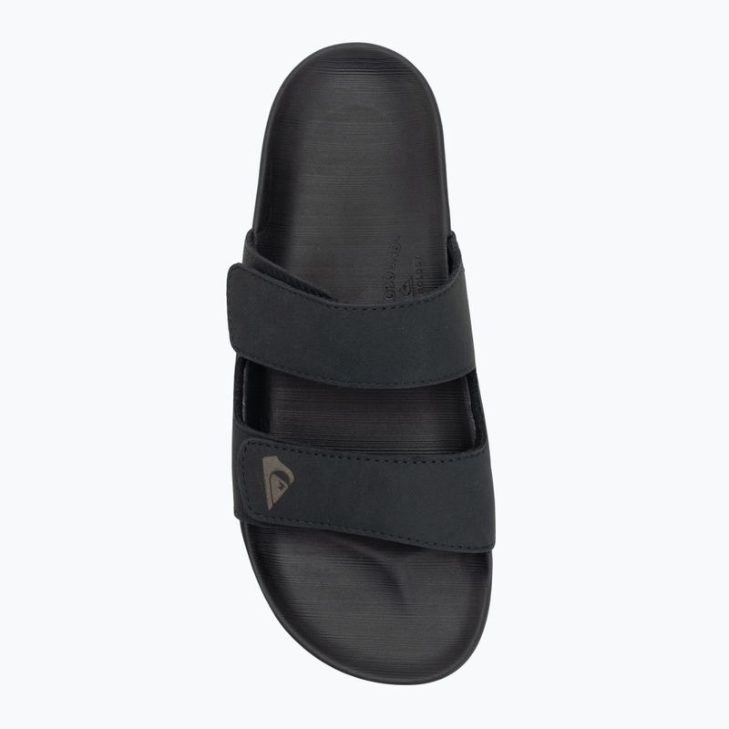 Quiksilver Férfi Rivi Leather Double Adjust flip-flop fekete 1 5