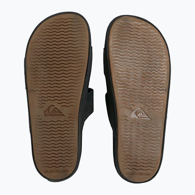 Quiksilver Férfi Rivi Leather Double Adjust flip-flop fekete 1 3
