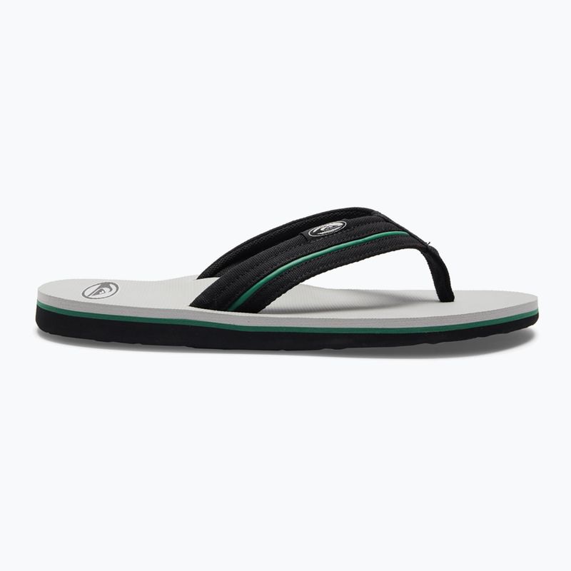 Quiksilver férfi Molokai Layback Saturn flip flop fehér és fekete AQYL101319 10
