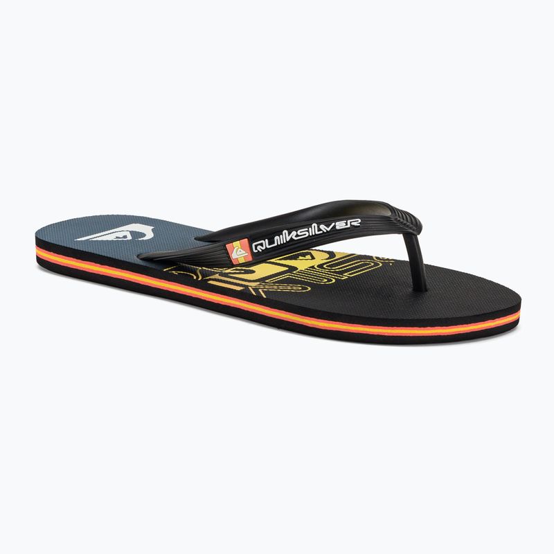 Quiksilver férfi Molokai Wordblock flip flop fekete és kék AQYL101287