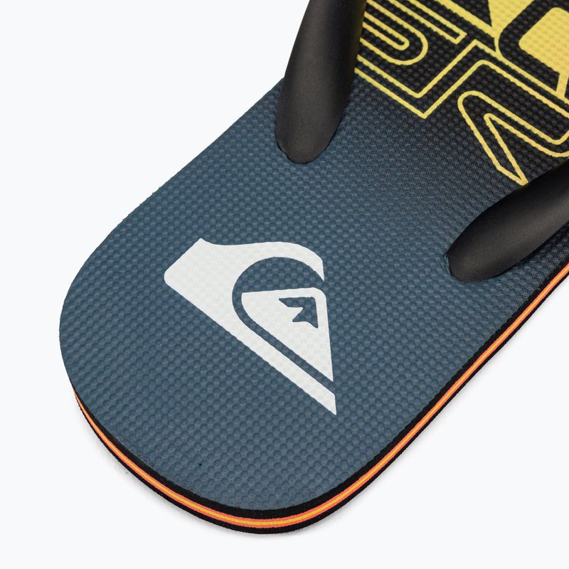 Quiksilver férfi Molokai Wordblock flip flop fekete és kék AQYL101287 7