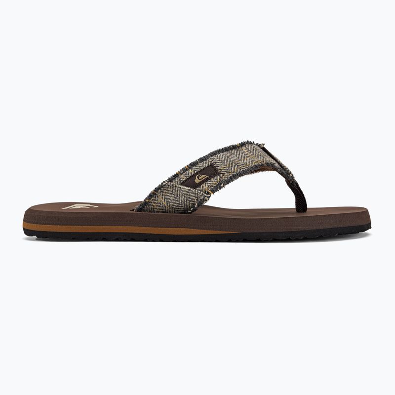 Férfi flip flopok Quiksilver Monkey Abyss brown 2