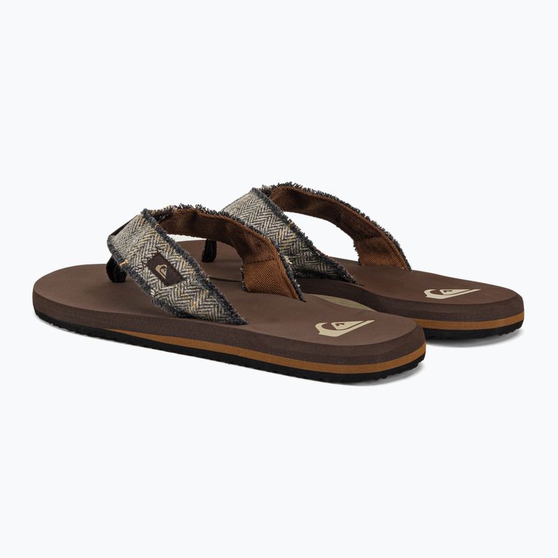 Férfi flip flopok Quiksilver Monkey Abyss brown 3