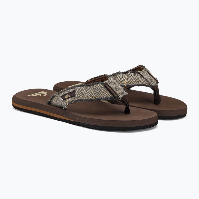Férfi flip flopok Quiksilver Monkey Abyss brown 4