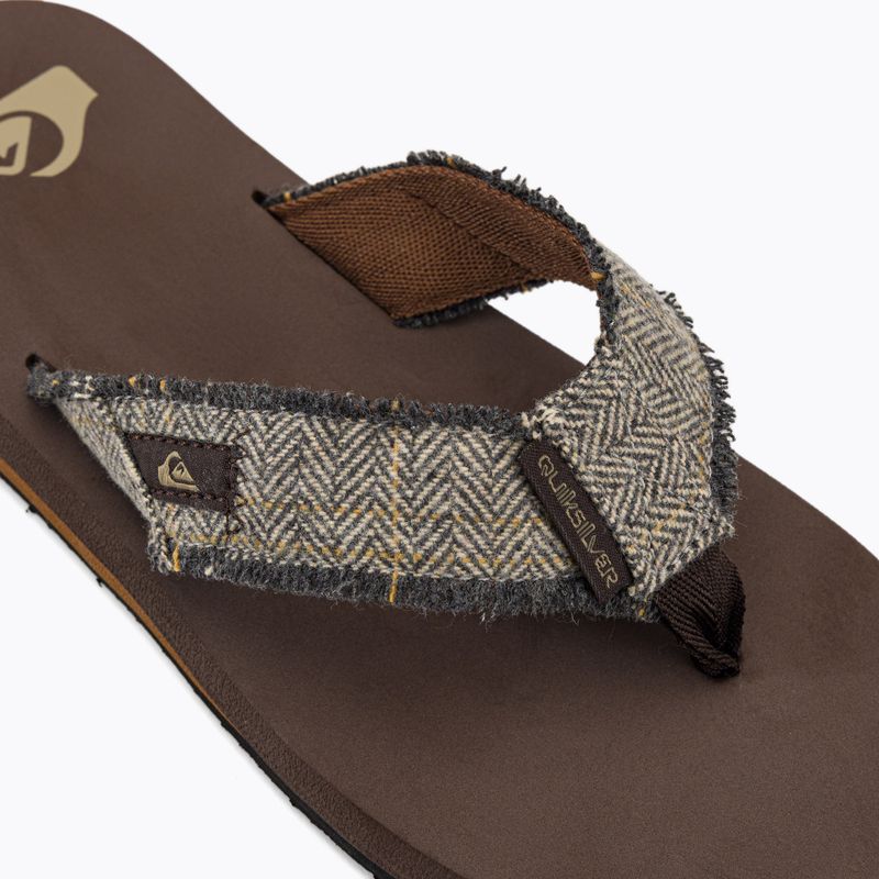 Férfi flip flopok Quiksilver Monkey Abyss brown 7