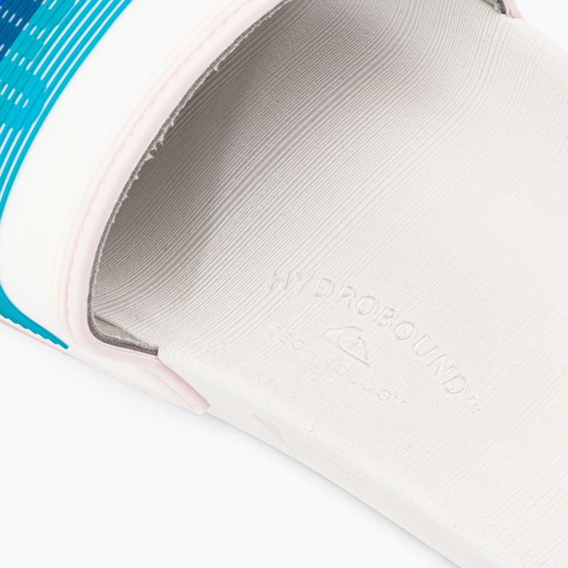 Férfi flip-flopok Quiksilver Rivi Wordmark Slide white/blue/blue 8