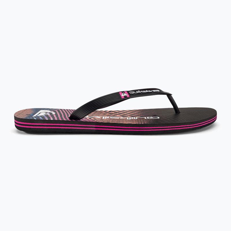 Quiksilver férfi Molokai Wordblock flip flop fekete és rózsaszín AQYL101287 2