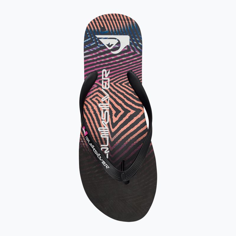 Quiksilver férfi Molokai Wordblock flip flop fekete és rózsaszín AQYL101287 6