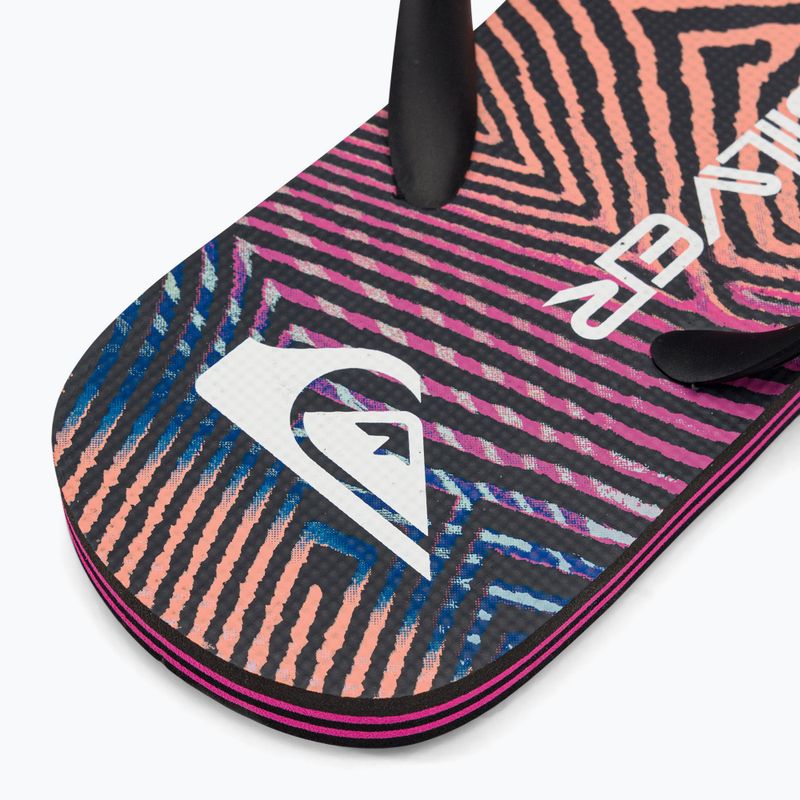 Quiksilver férfi Molokai Wordblock flip flop fekete és rózsaszín AQYL101287 8