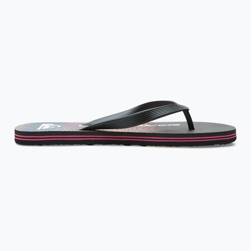 Quiksilver férfi Molokai Wordblock flip flop fekete és rózsaszín AQYL101287 10