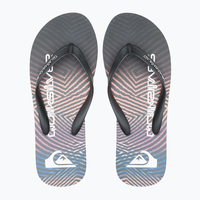 Quiksilver férfi Molokai Wordblock flip flop fekete és rózsaszín AQYL101287 12