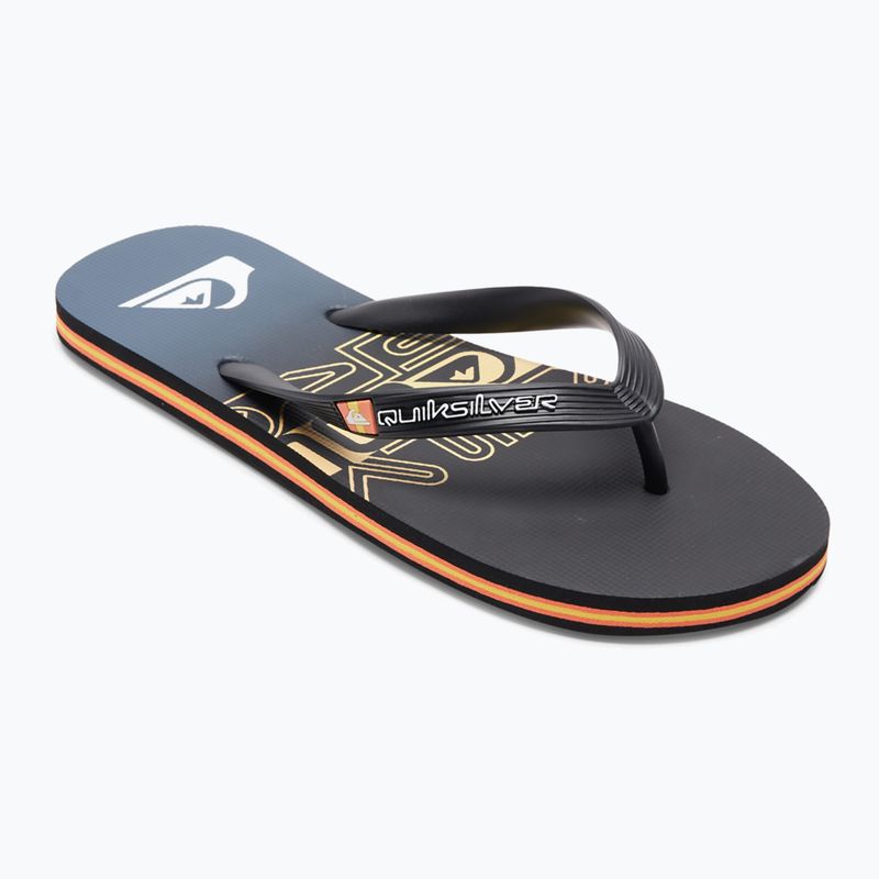 Quiksilver férfi Molokai Wordblock flip flop fekete és kék AQYL101287 9