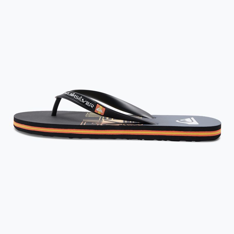 Quiksilver férfi Molokai Wordblock flip flop fekete és kék AQYL101287 11