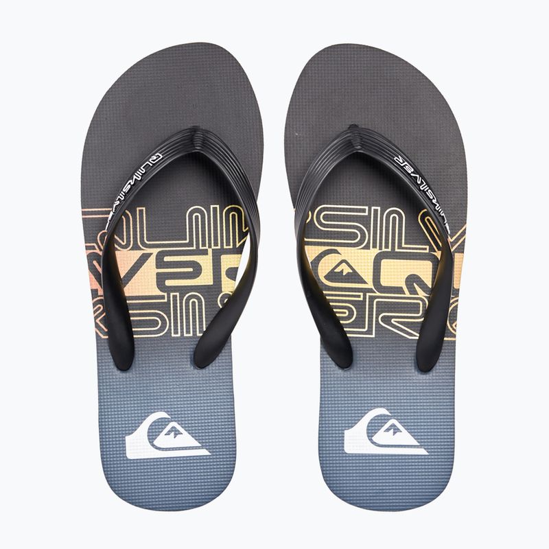 Quiksilver férfi Molokai Wordblock flip flop fekete és kék AQYL101287 12