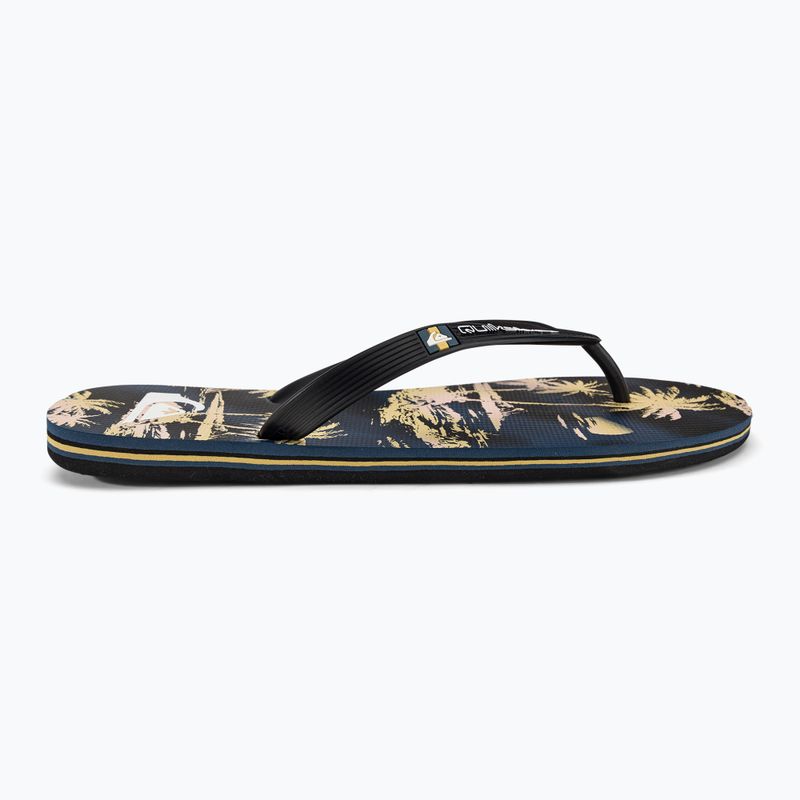 Quiksilver Molokai Air Flow férfi flip flop fekete és sárga AQYL101318 2