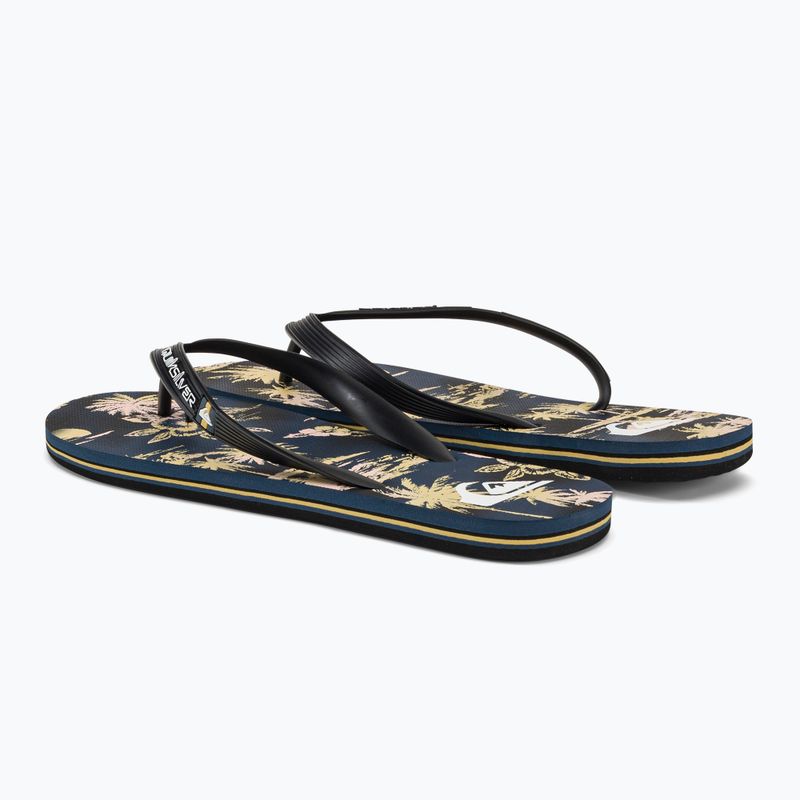 Quiksilver Molokai Air Flow férfi flip flop fekete és sárga AQYL101318 3