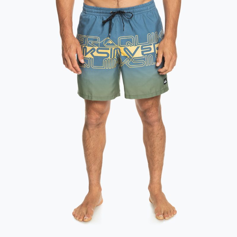 Férfi Quiksilver Everyday Wordblock Volley 17" úszónadrág kék EQYJV04005-BYG6 2
