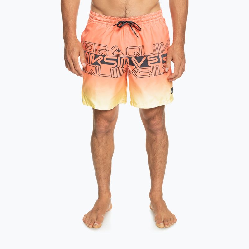 Férfi Quiksilver Everyday Wordblock Volley 17"-os úszónadrág narancssárga EQYJV04005-MHV6 2