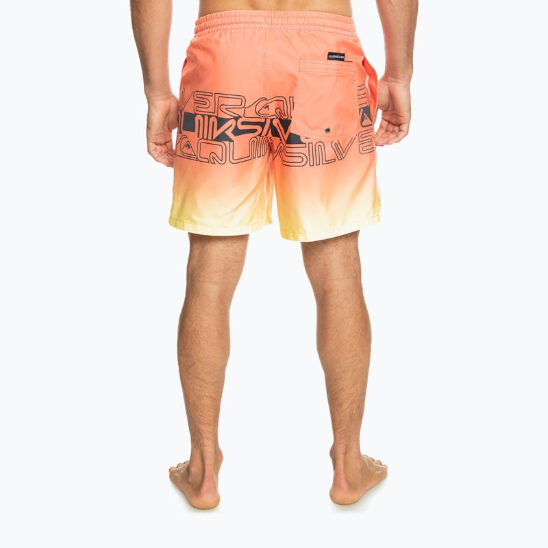 Férfi Quiksilver Everyday Wordblock Volley 17"-os úszónadrág narancssárga EQYJV04005-MHV6 3