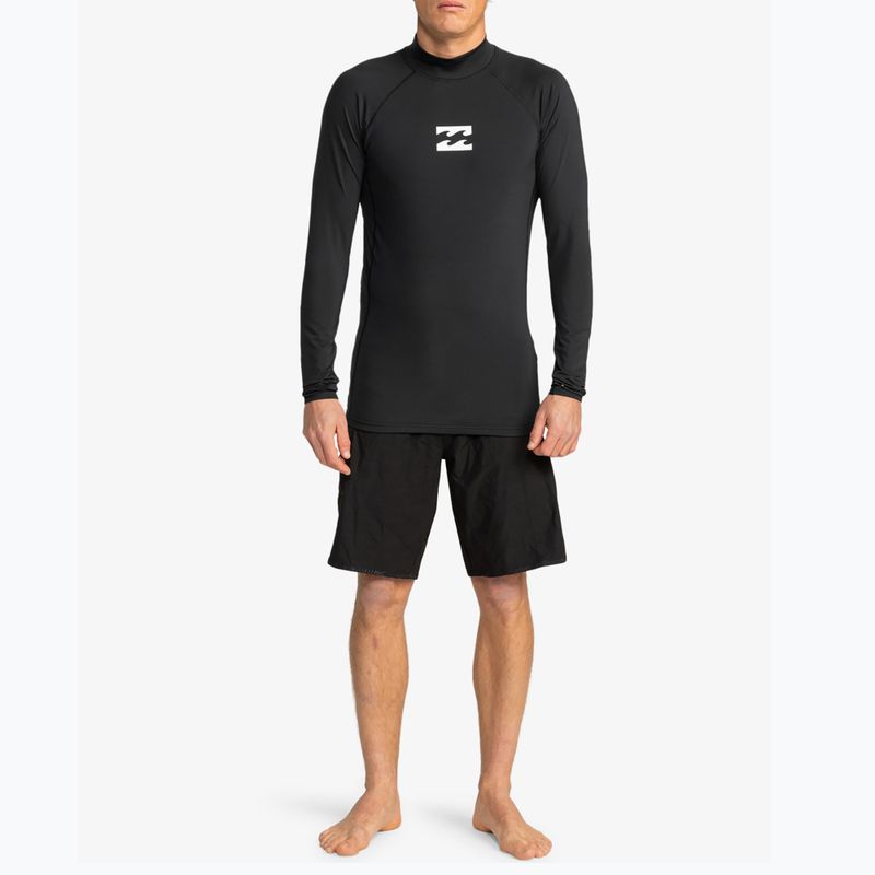 Férfi hosszú ujjú felső úszáshoz Billabong Waves All Day black 2