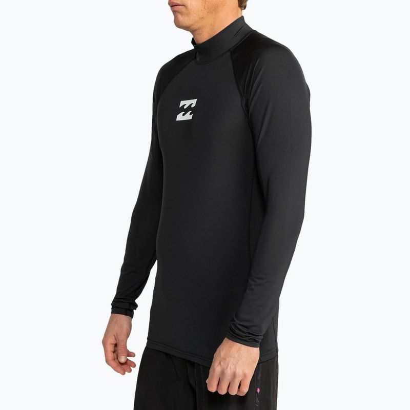Férfi hosszú ujjú felső úszáshoz Billabong Waves All Day black 3