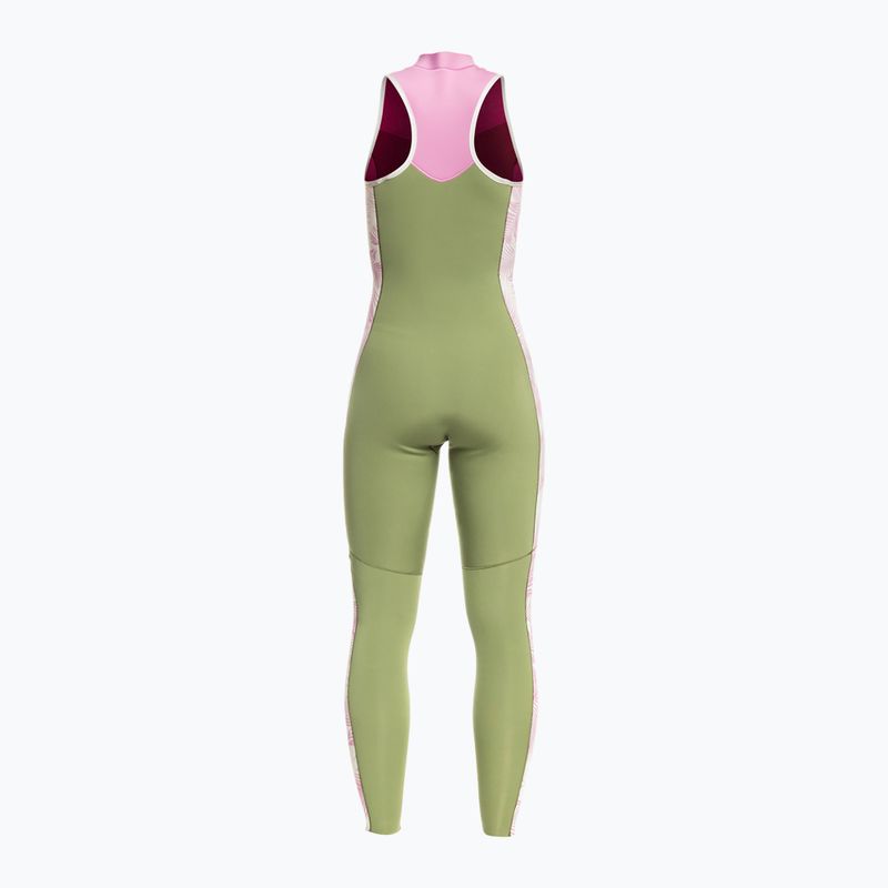 Női neoprén ruha ROXY 1.5 mm Long John palmed out light gray 2