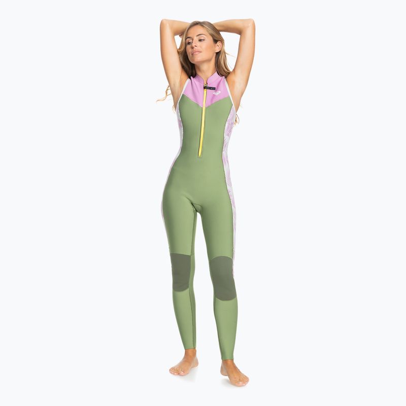 Női neoprén ruha ROXY 1.5 mm Long John palmed out light gray 3