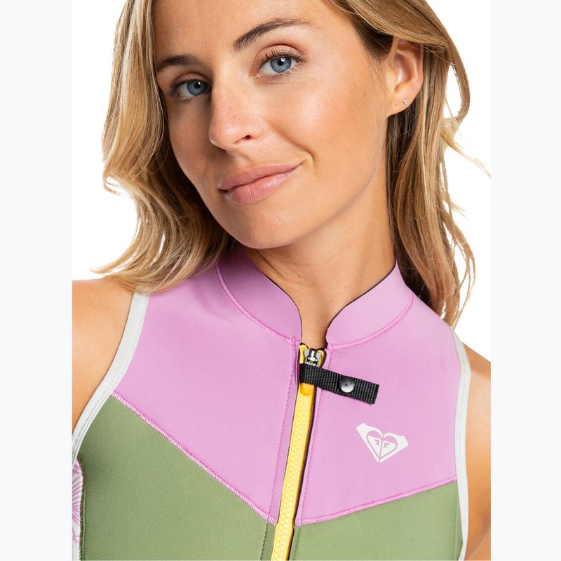 Női neoprén ruha ROXY 1.5 mm Long John palmed out light gray 6