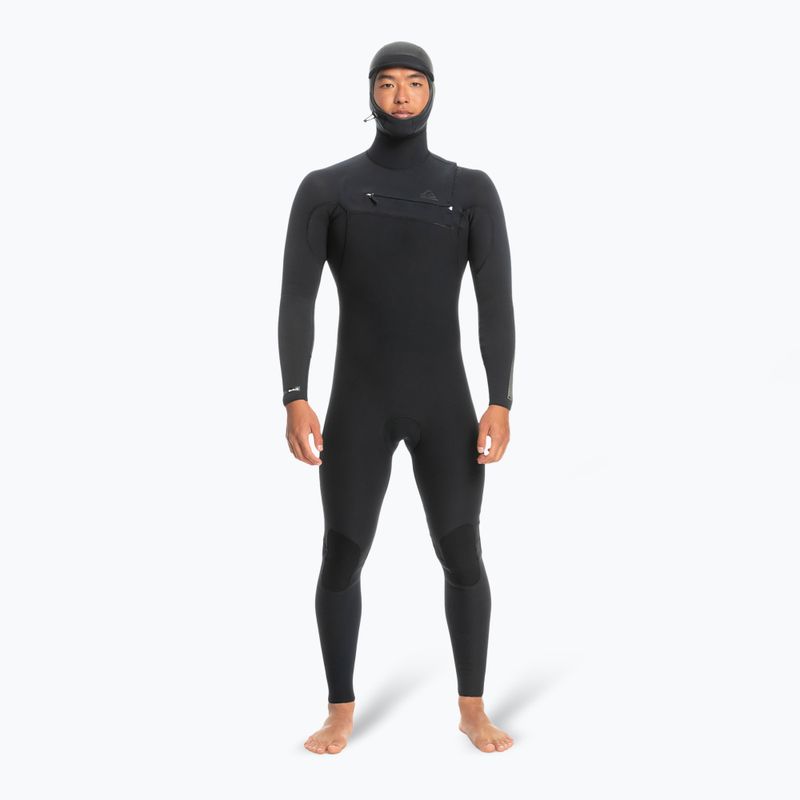 Férfi neoprén ruha Quiksilver Highline 5/4/3 Chest Zip Hooded black