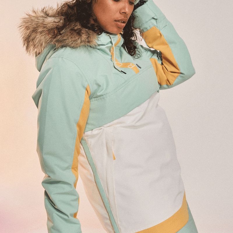 Női snowboard dzseki ROXY Shelter cameo zöld 15
