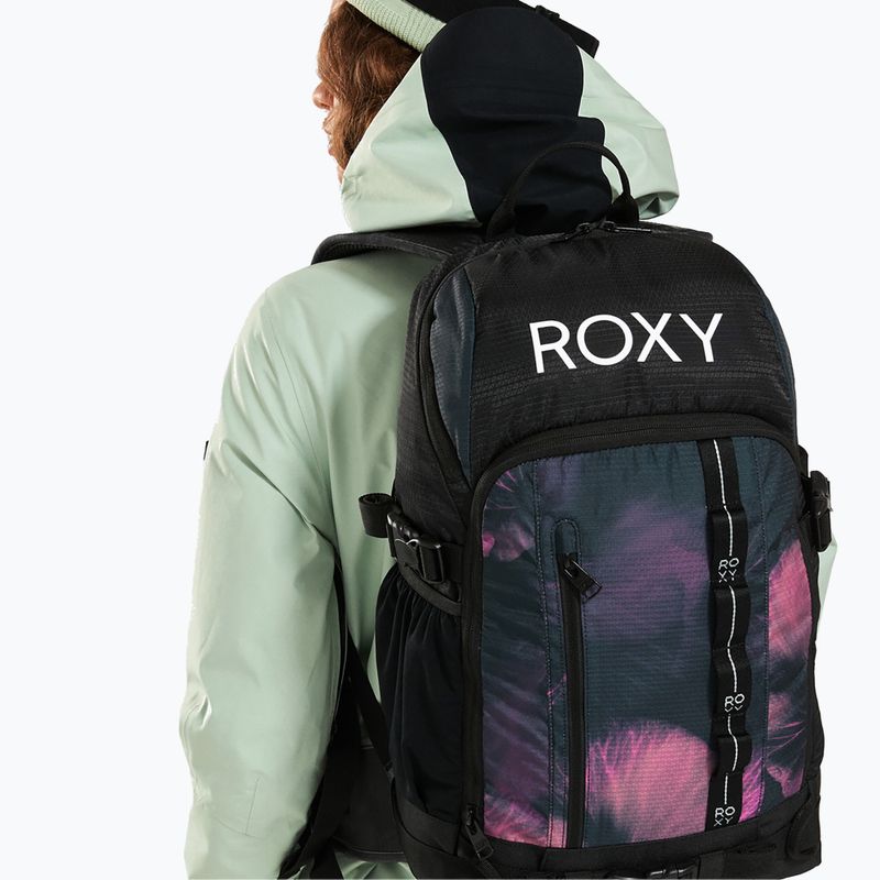 Női ROXY Tribute 23 l true black pansy snowboard hátizsák 8