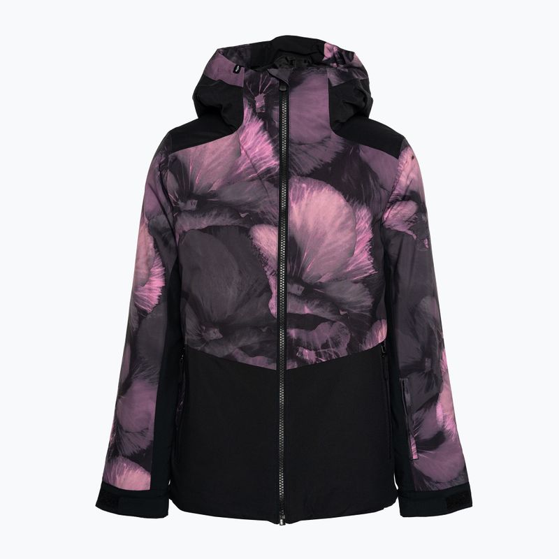 Gyermek snowboard dzseki ROXY Silverwinter Girl true black pansy pansy pansy 3