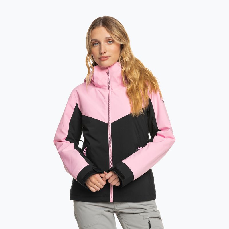 Női snowboard dzseki ROXY Free Jet Block rózsaszín fagyasztás